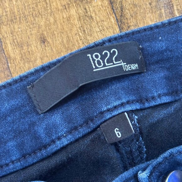 1822 Denim Skinny Jeans Women’s Size 6 Dark Wash Stretch - Picture 4 of 10